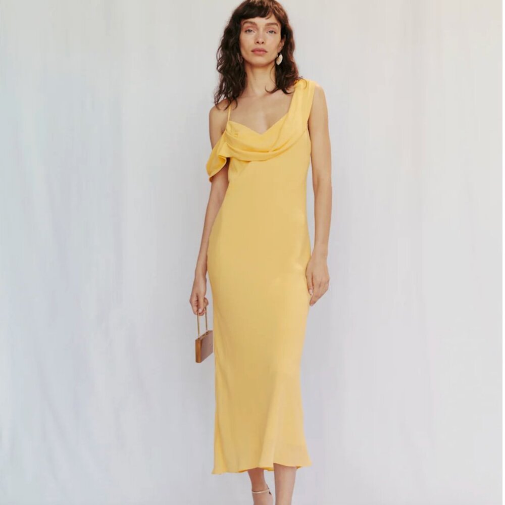Reformation Reya Dress Sunshine - Size 4